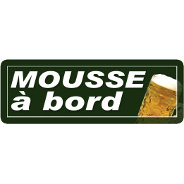 mousse à bord - 29,5x10,5cm - Sticker/autocollant