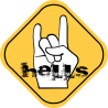 Hells (15x15cm) - Sticker/autocollant