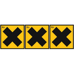 Nocif (3 fois 5x5cm) - Sticker/autocollant