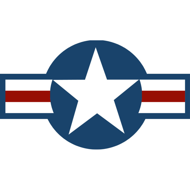 drapeau aviation USA - 5x3cm - Sticker/autocollant