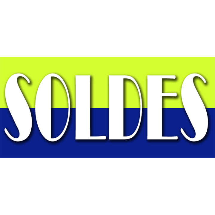 SOLDES V8 - 30x14cm - Sticker/autocollant