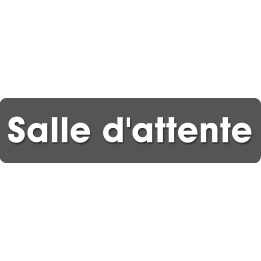 Salle d'attente F (28x7cm) - Sticker/autocollant