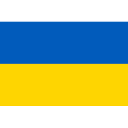 Drapeau Ukraine - 15x10cm - Sticker/autocollant