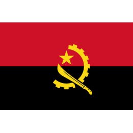 Drapeau Angola - 19.3 x 13 cm - Sticker/autocollant