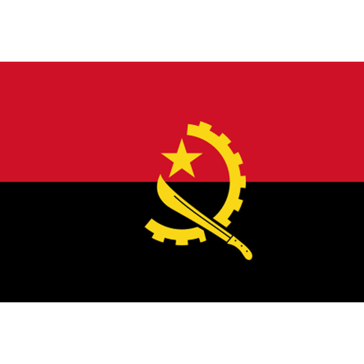 Drapeau Angola - 19.3 x 13 cm - Sticker/autocollant