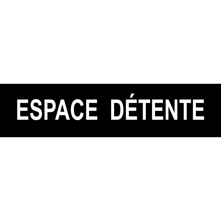 ESPACE  DÉTENTE noir - 15x3,5cm - Sticker/autocollant
