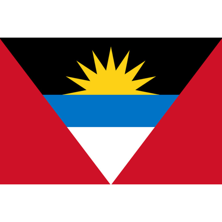 Drapeau Antigua and Barbuda - 15x10cm - Sticker/autocollant