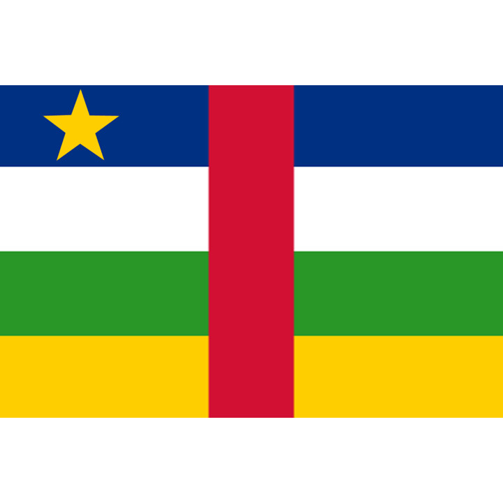 Drapeau République centrafricaine - 5x3,3cm - Sticker/autocollant