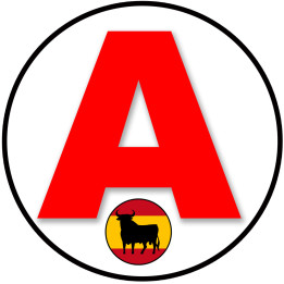 A Espagnol taureau - 15cm - Sticker/autocollant