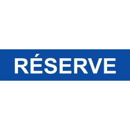 local réserve bleu - 15x3.5cm - Sticker/autocollant