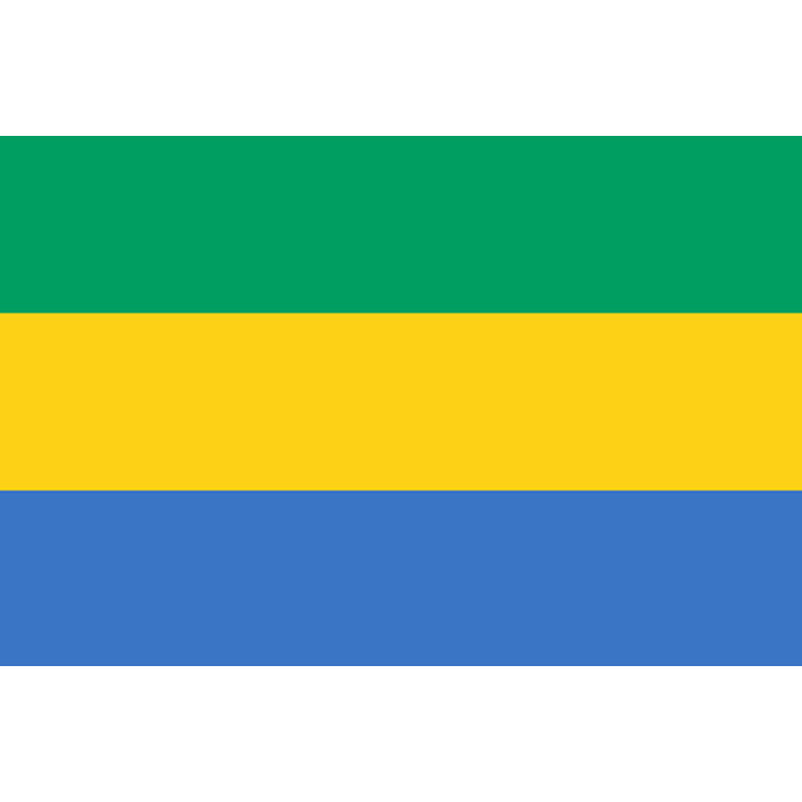 Drapeau Gabon - 5x3.3cm - Sticker/autocollant