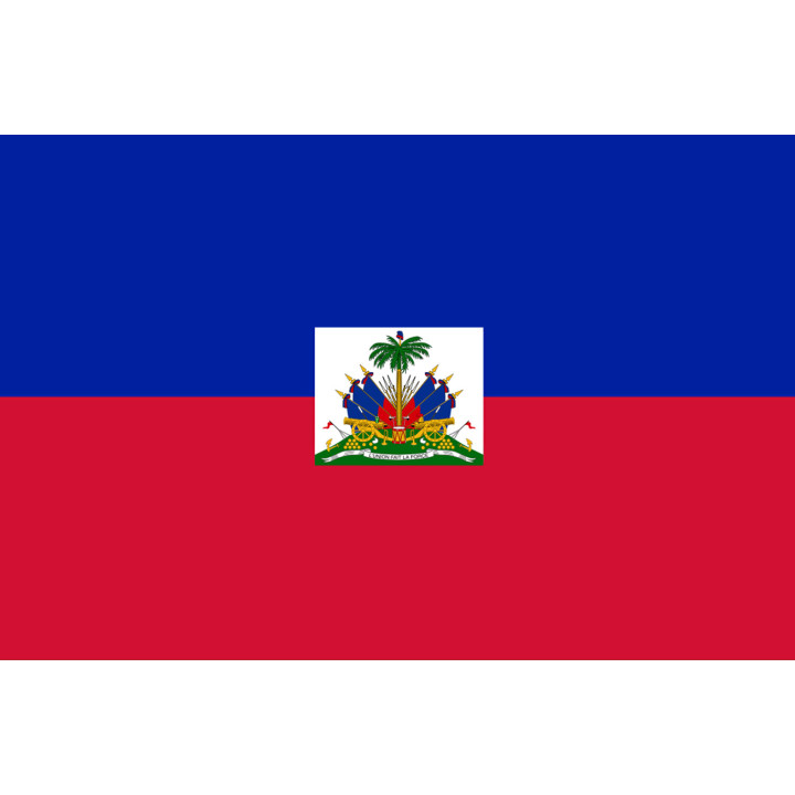 Drapeau Haïti - 5x3.3cm - Sticker/autocollant