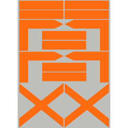 balises circuits GR équestre - 14 pièces - Sticker/autocollant