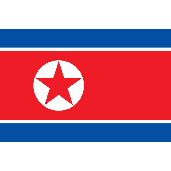 Drapeau Corée du Nord - 15 x 10 cm - Sticker/autocollant