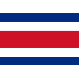 Drapeau Costa Rica - 19.5 x 13 cm - Sticker/autocollant