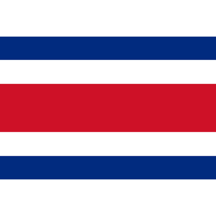 Drapeau Costa Rica - 15 x 10 cm - Sticker/autocollant