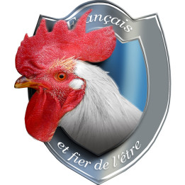 Coq français - 5x4cm - Sticker/autocollant