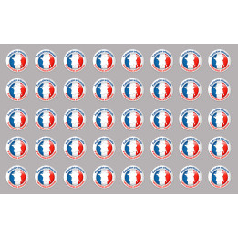 Fabrication artisanale - 40fois 2cm - Sticker/autocollant