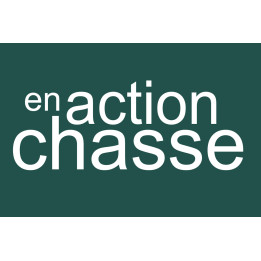 en action de chasse vert - 15x10cm - Sticker/autocollant