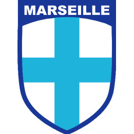 Marseille blason - 20x14.6cm - Sticker/autocollant