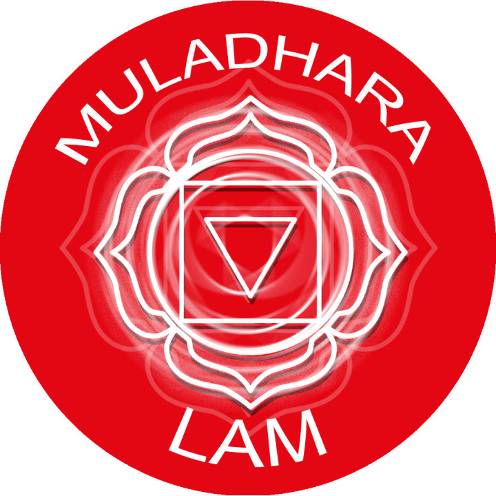 chakra LAM MULADHARA - 10cm - Sticker/autocollant