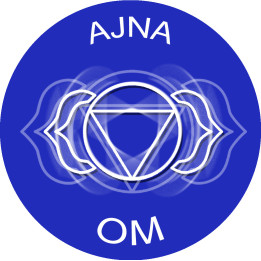 chakra OM AJNA - 15cm - Sticker/autocollant