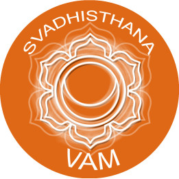 chakra VAM SVADHISTHANA - 15cm - Sticker/autocollant