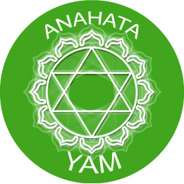 chakra YAM ANAHATA - 15cm - Sticker/autocollant