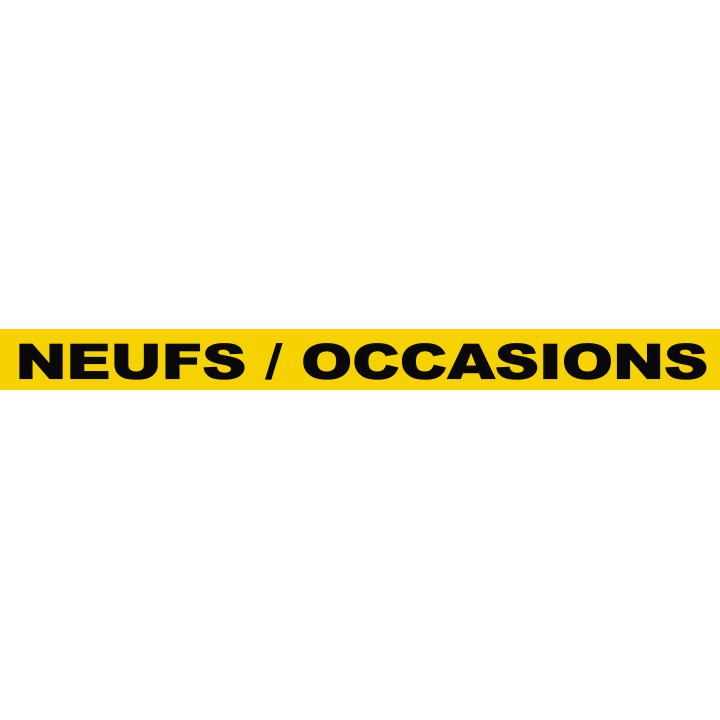 NEUFS / OCCASIONS (120x10cm) - Sticker/autocollant