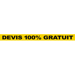 DEVIS 100% GRATUIT (60x5cm) - Sticker/autocollant
