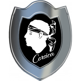 Bouclier Corsica (10x7.8cm) - Sticker/autocollant