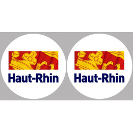 le Haut-Rhin (2fois 10cm) - Sticker/autocollant