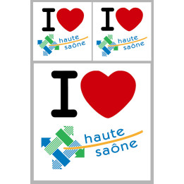 la Haute Saône (1fois 10cm 2fois 5cm) - Sticker/autocollant