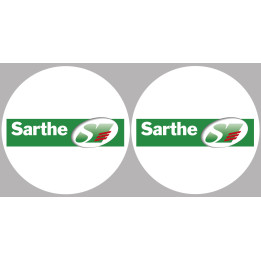 la Sarthe (2fois 10cm) - Sticker/autocollant