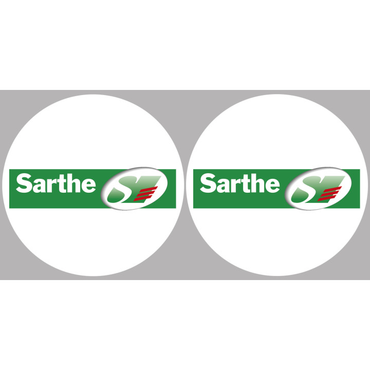 la Sarthe (2fois 10cm) - Sticker/autocollant