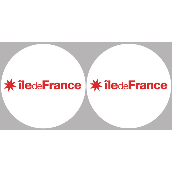 l'île de France (2fois 10cm) - Sticker/autocollant