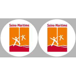 la Seine Maritime (2fois 10cm) - Sticker/autocollant