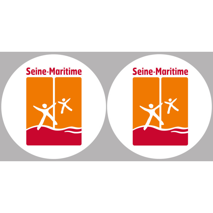 la Seine Maritime (2fois 10cm) - Sticker/autocollant