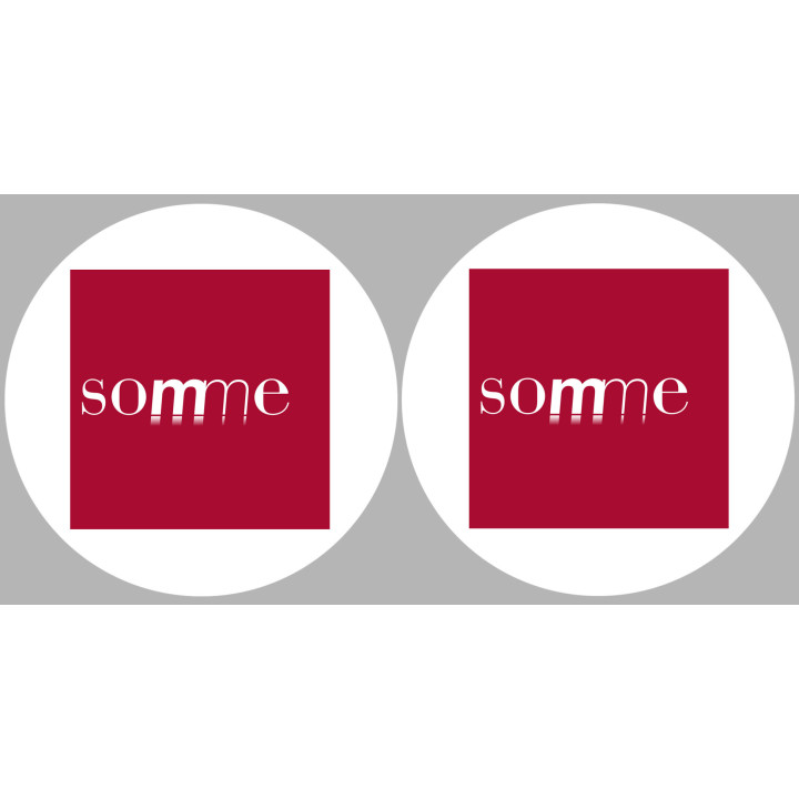 la Somme (2fois 10cm) - Sticker/autocollant