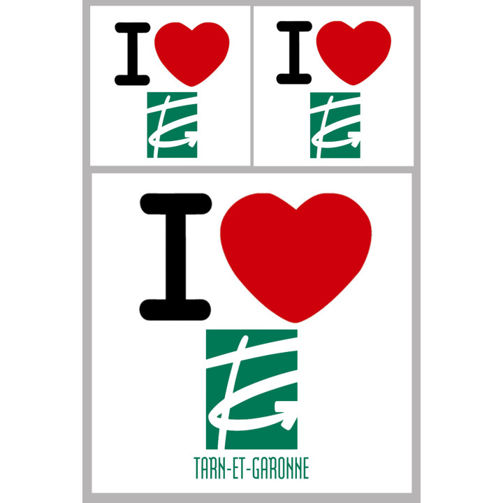 le Tarn et Garonne (1fois 10cm 2fois 5cm) - Sticker/autocollant