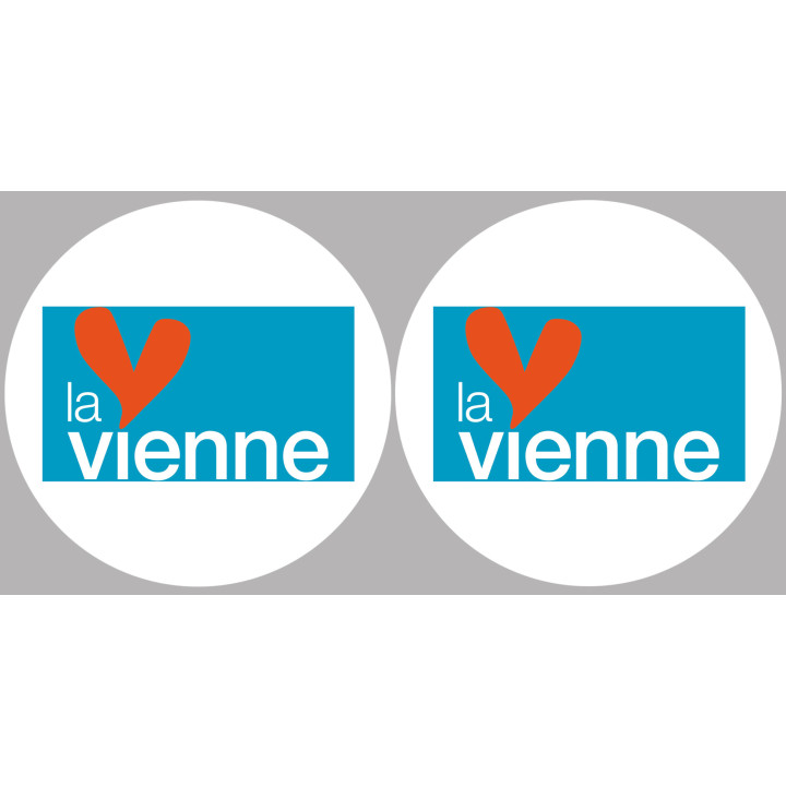 la Vienne (2fois 10cm) - Sticker/autocollant