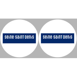 la Seine-Saint-Denis (2fois 10cm) - Sticker/autocollant