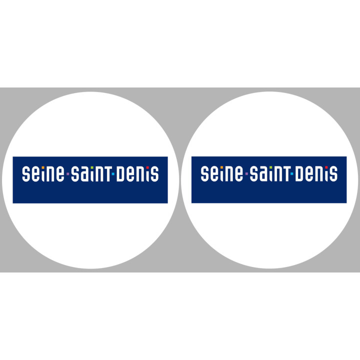 la Seine-Saint-Denis (2fois 10cm) - Sticker/autocollant