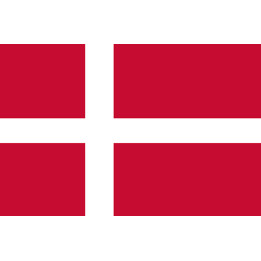 Drapeau Danemark (15x10cm) - Sticker/autocollant