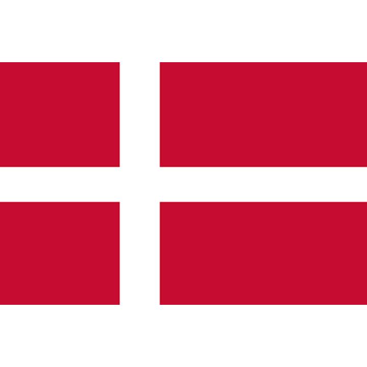 Drapeau Danemark (15x10cm) - Sticker/autocollant