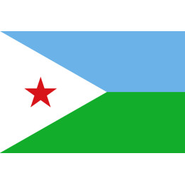 Drapeau Djibouti (19.5x13cm) - Sticker/autocollant