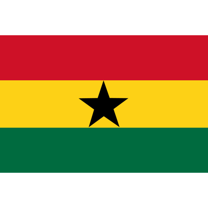 Drapeau Ghana (19.5x13cm) - Sticker/autocollant