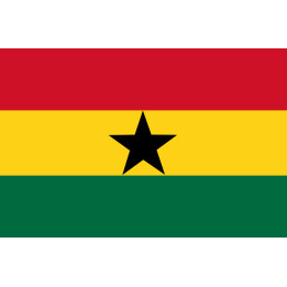 Drapeau Ghana (5x3.3cm) - Sticker/autocollant