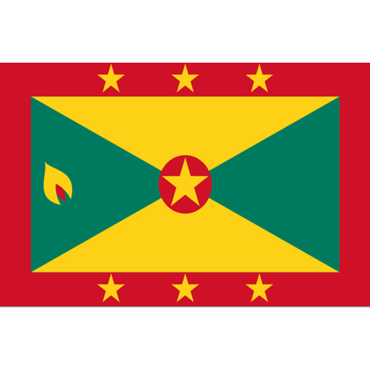 Drapeau Grenade (5x3.3cm) - Sticker/autocollant
