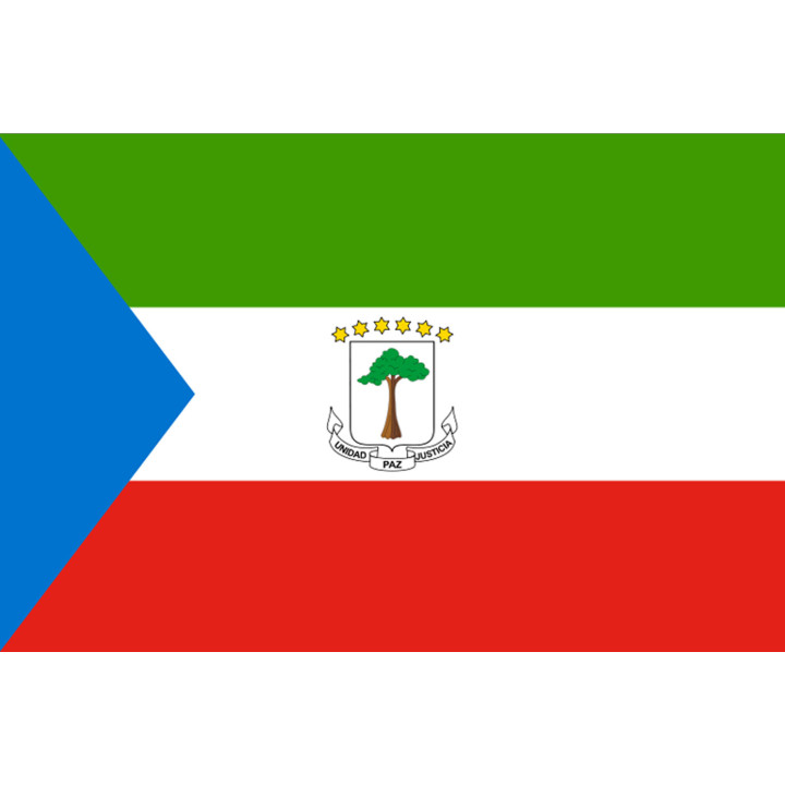 Drapeau Guinée équatoriale (19.5x13cm) - Sticker/autocollant